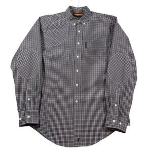 Ball and Buck‎ The Hunters Shirt Mens Medium Plaid Shooting Patch Made in USA M